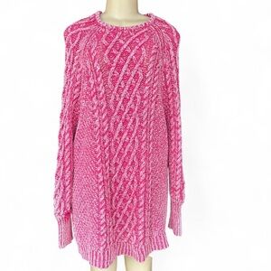 FP Movement by Free People Pink Cable Knit Dress